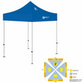 5' x 5' Blue Rigid Pop-Up Tent Kit, Full-Color, Dynamic Adhesion (2 Locations)